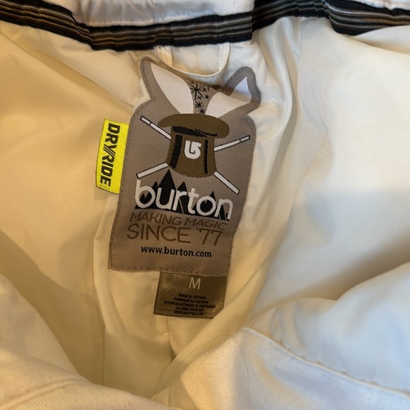 Burton dry ride snow pacts- white size M - Picture 3 of 9